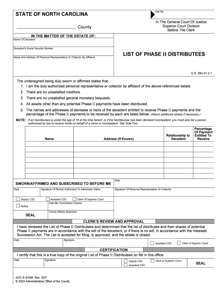 Table of Contents PERMANENCY PLANNING Duke Law  Form