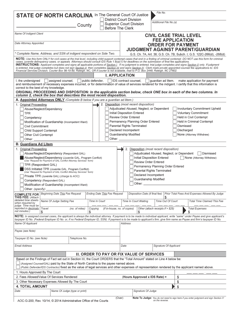 CIVIL CASE TRIAL LEVEL  Form