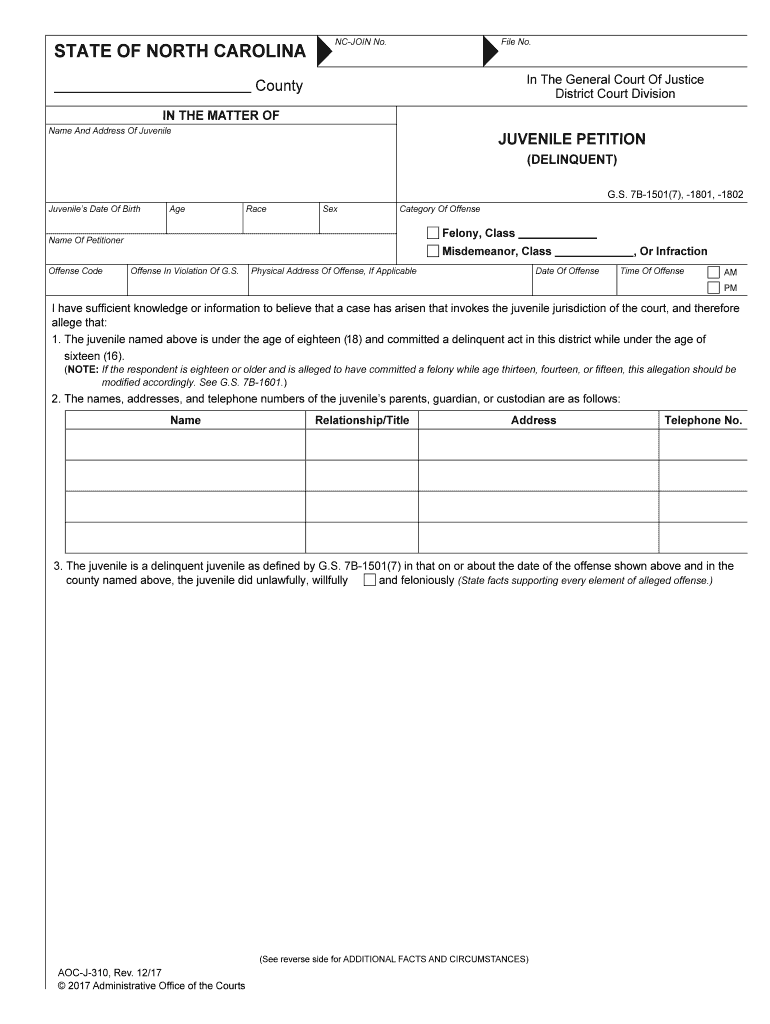, or Infraction  Form