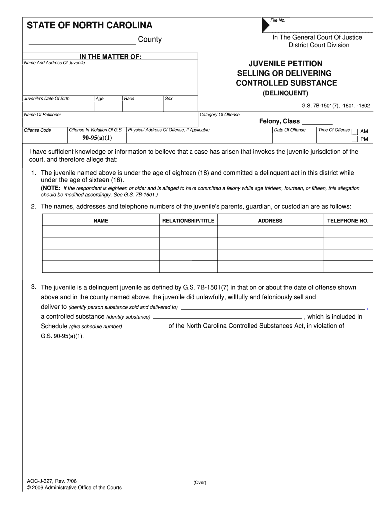 Section the Coalition for Juvenile Justice  Form