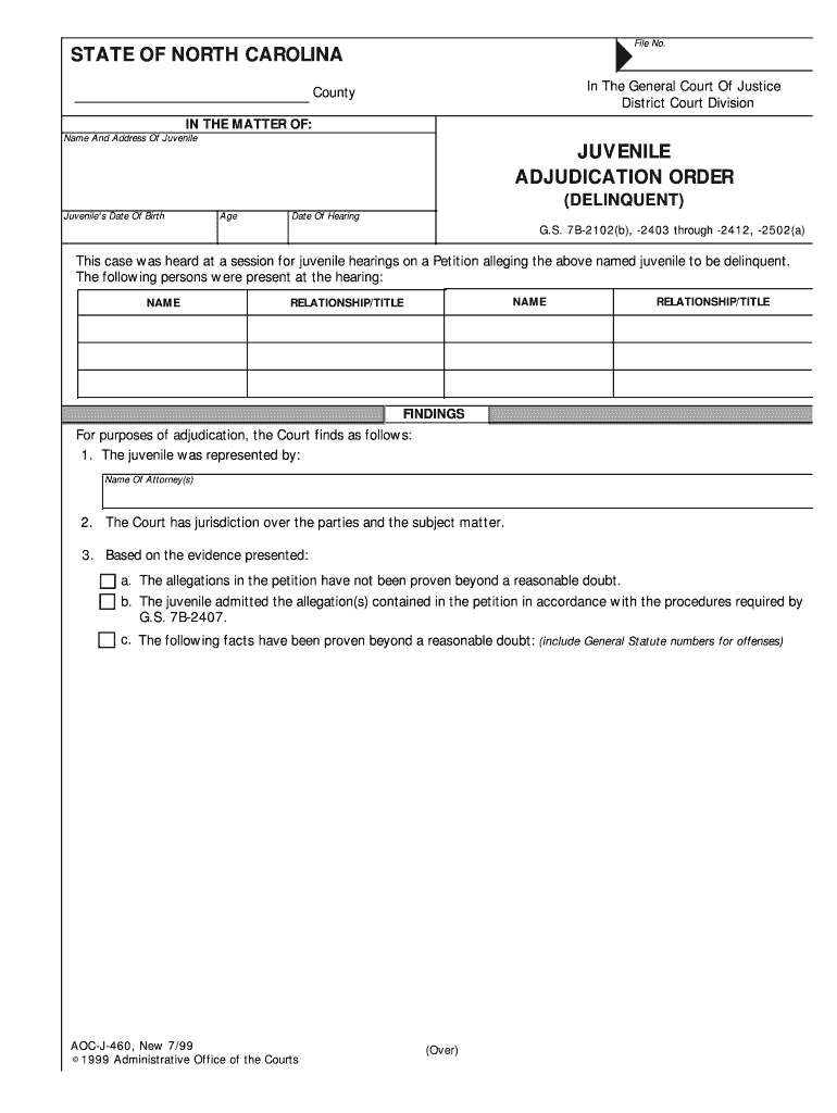 7B 2102b, 2403 through 2412, 2502a  Form