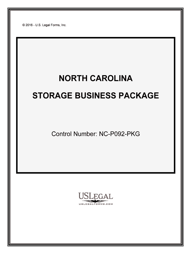 Control Number NC P092 PKG  Form