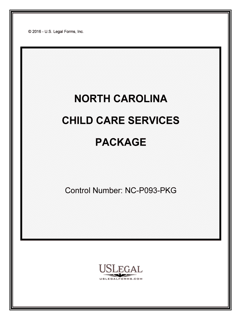 Control Number NC P093 PKG  Form