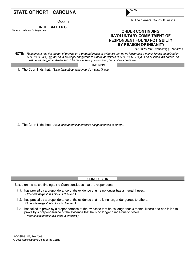 RESPONDENT FOUND NOT GUILTY  Form