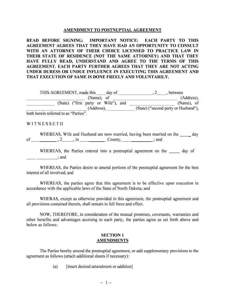 Accordance with the Applicable Laws of the State of North Dakota; and  Form