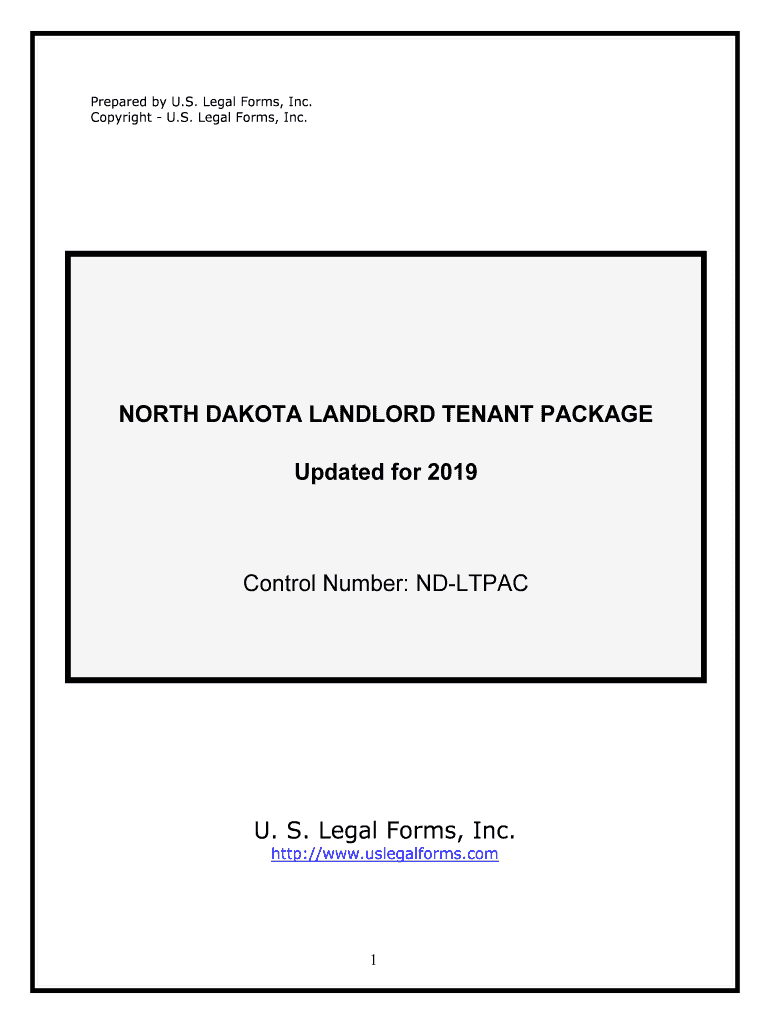 NORTH DAKOTA LANDLORD TENANT PACKAGE  Form