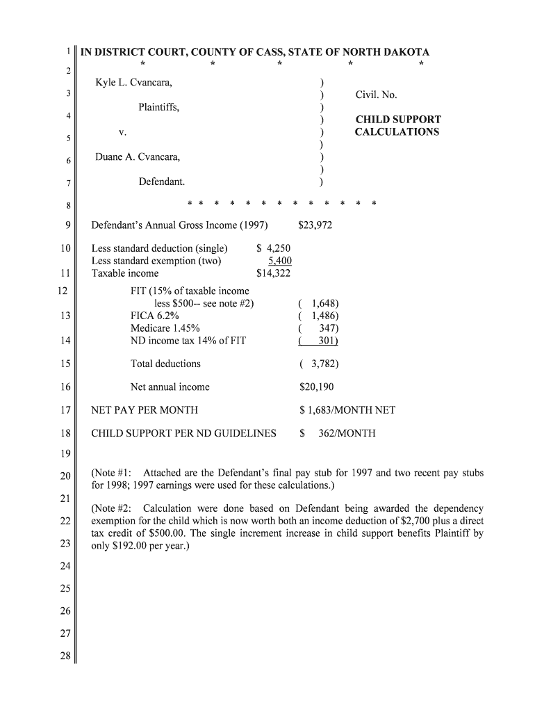 Less Standard Deduction Single  Form