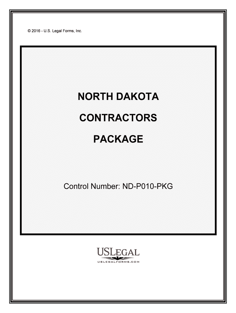 Control Number ND P010 PKG  Form