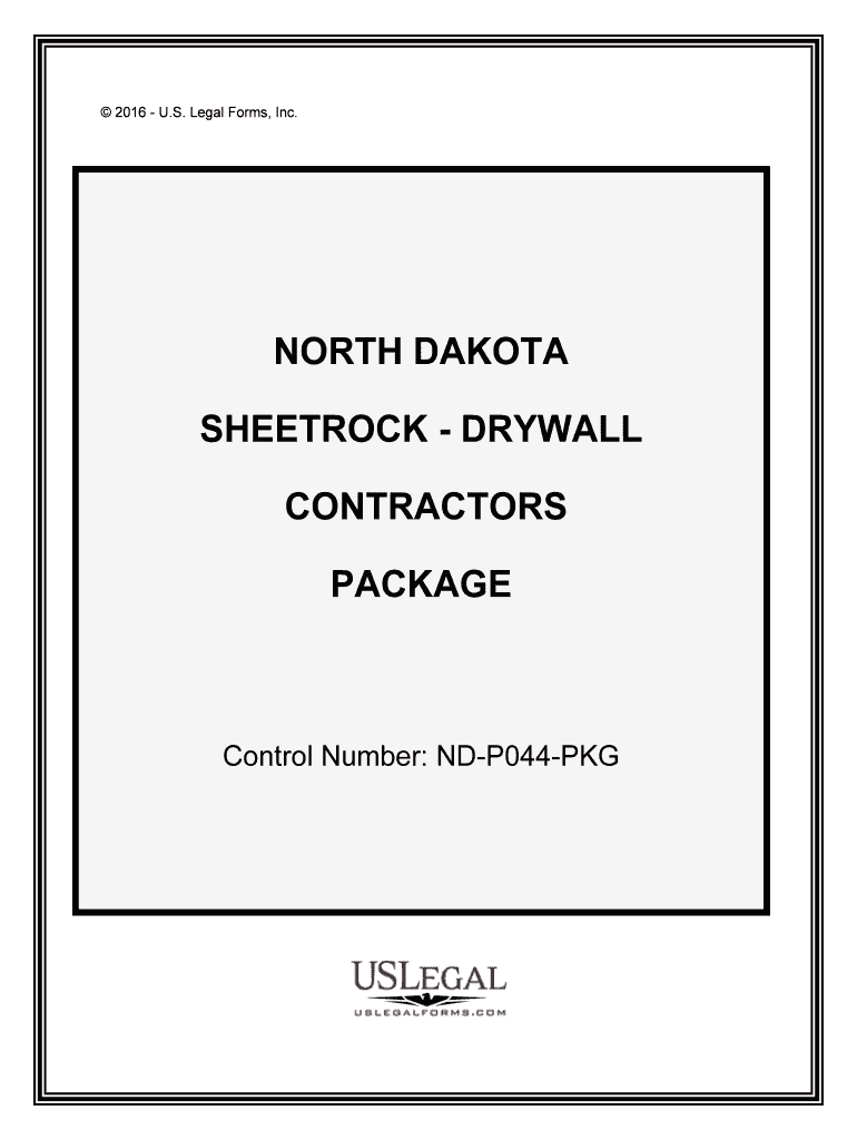 Control Number ND P044 PKG  Form