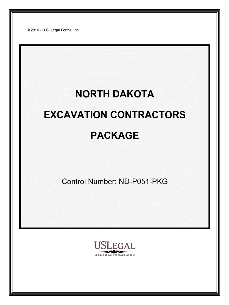 Control Number ND P051 PKG  Form