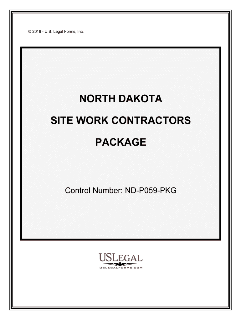 Control Number ND P059 PKG  Form