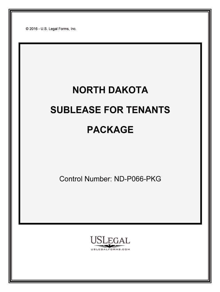 Control Number ND P066 PKG  Form