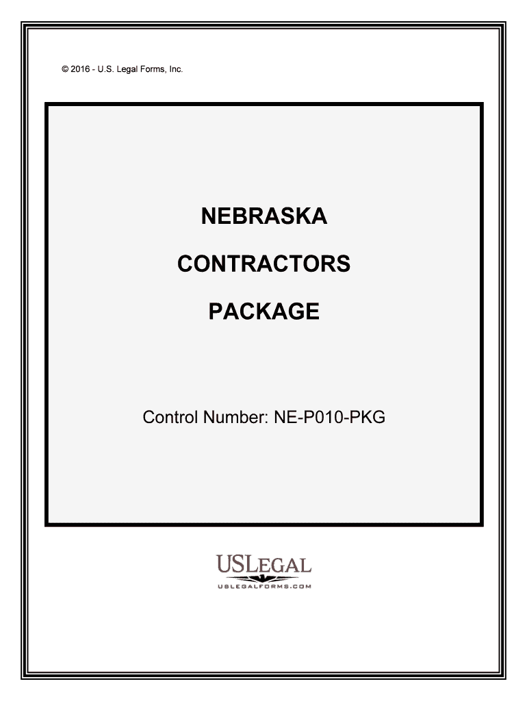 Control Number NE P010 PKG  Form