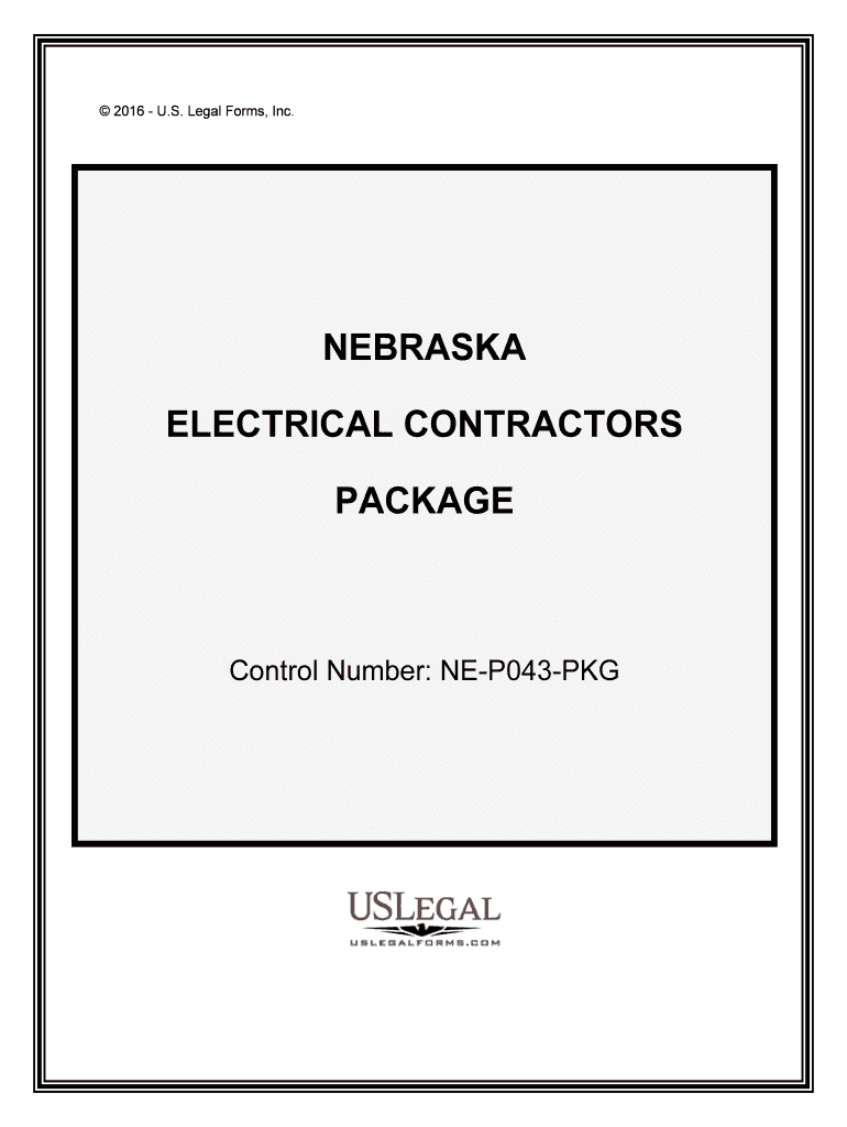 Control Number NE P043 PKG  Form