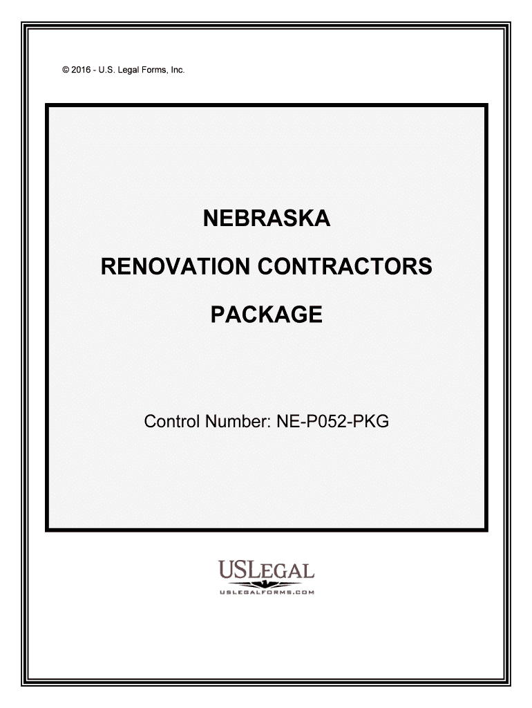 Control Number NE P052 PKG  Form