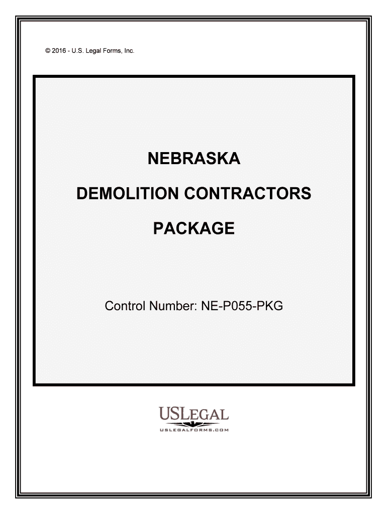 Control Number NE P055 PKG  Form