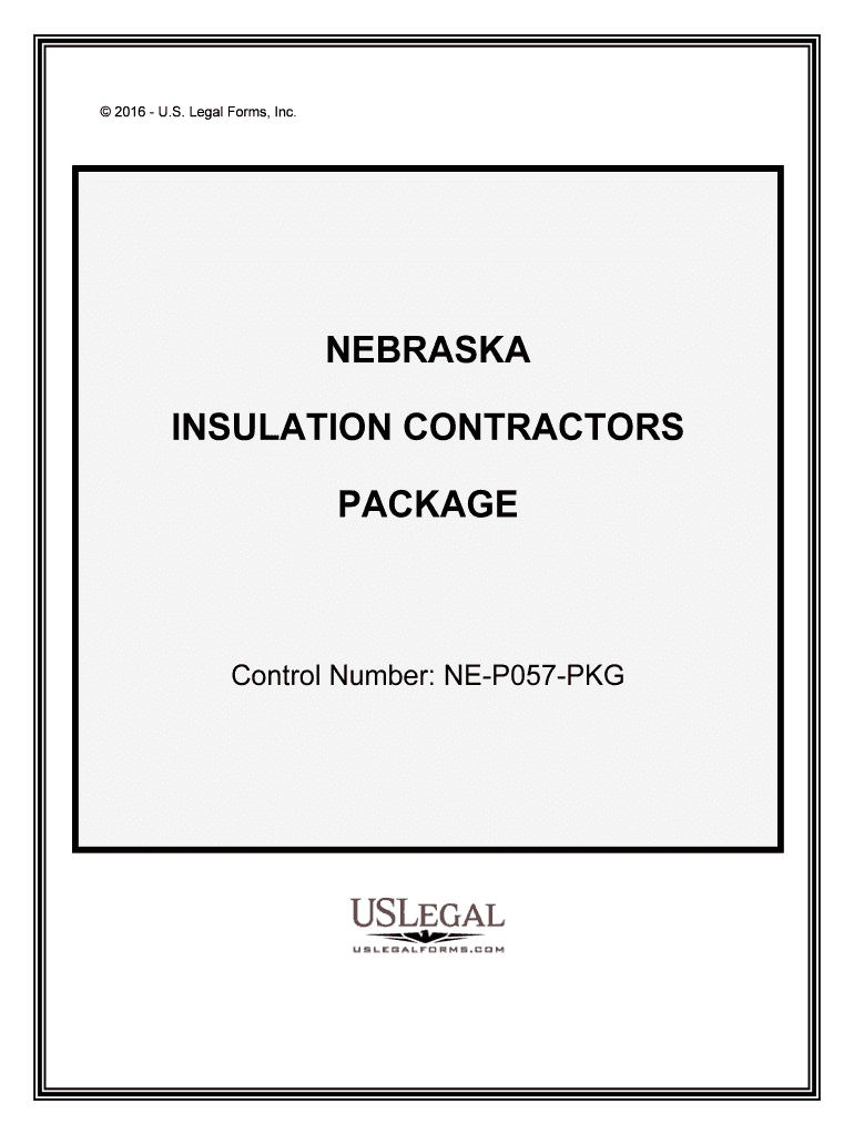 Control Number NE P057 PKG  Form