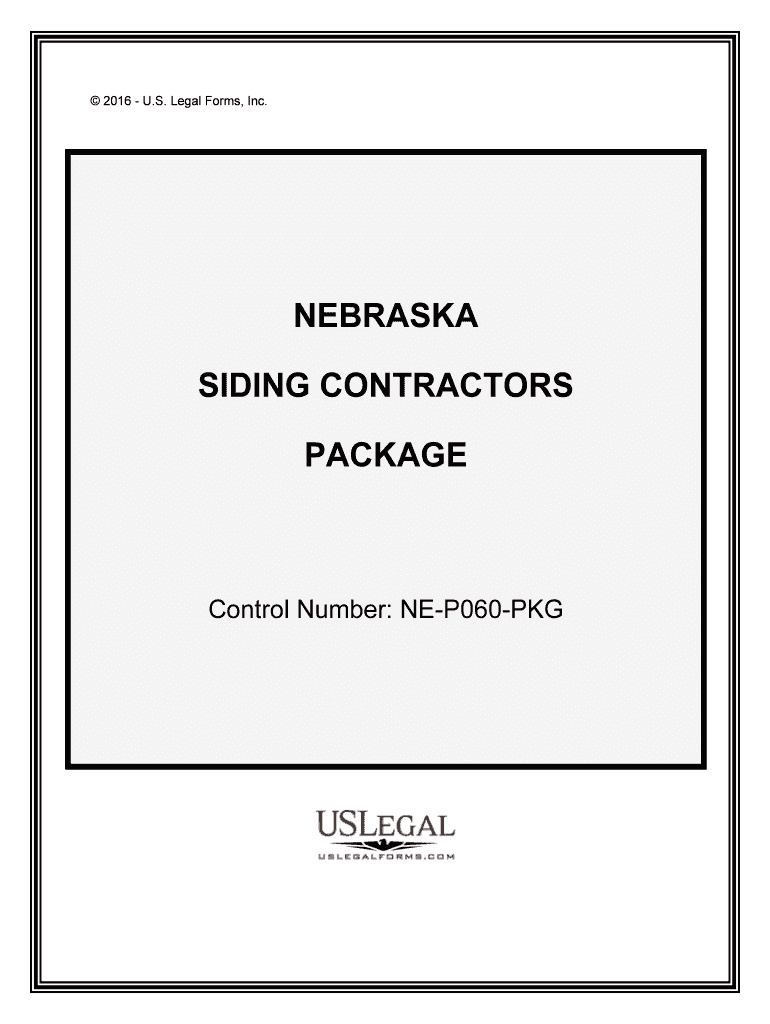 Control Number NE P060 PKG  Form