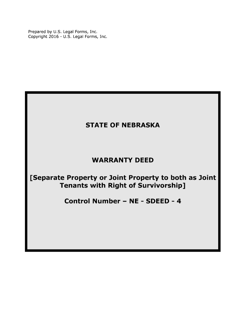 Nebraska Warranty Deed Forms Deeds Com Real Estate