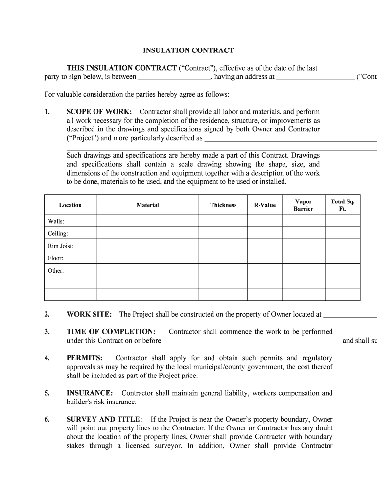 Builder's Risk Insurance  Form