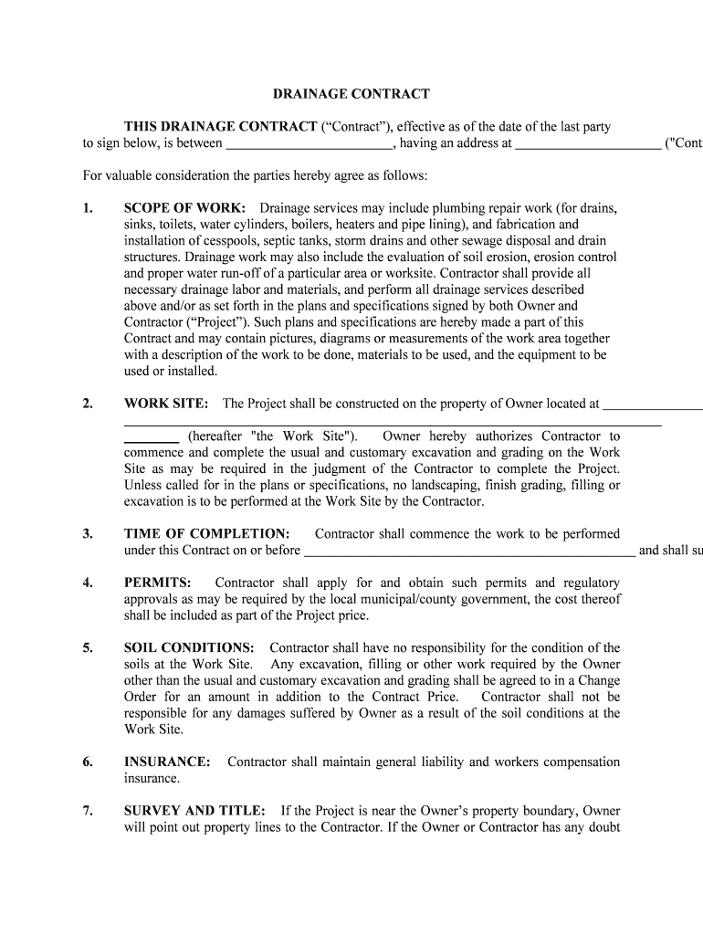 Drainage Improvement Maintenance Agreement Grosse Ile  Form