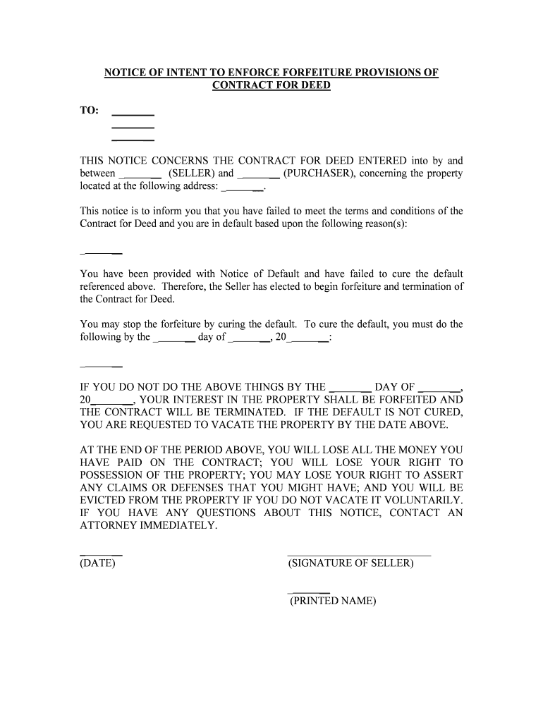 EVICTED from the PROPERTY IF YOU DO NOT VACATE it VOLUNTARILY Form