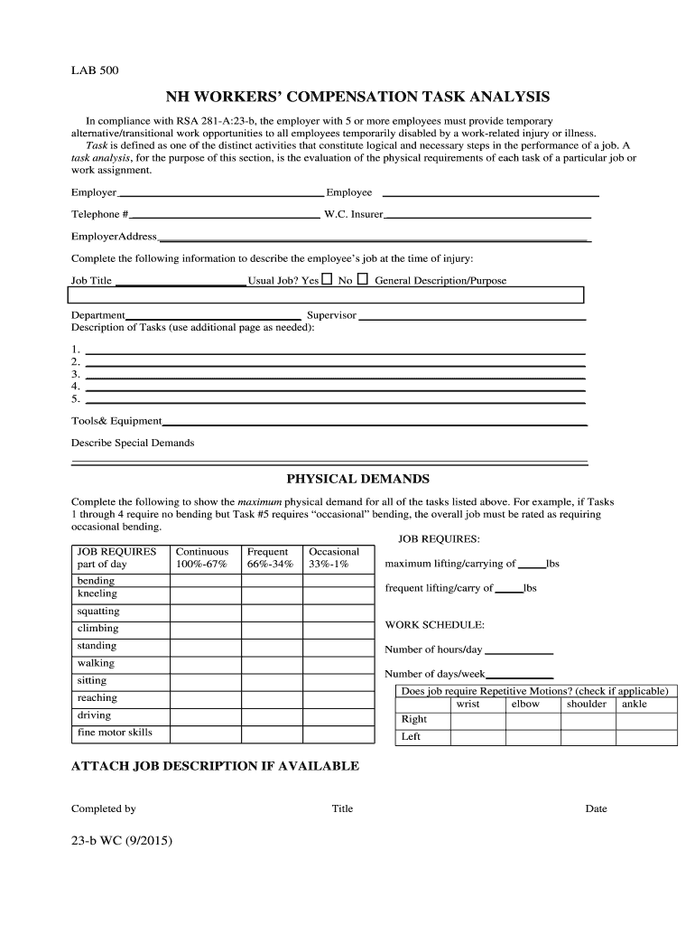 Transitional Alternative Duty a Workers' Compensation Tool  Form