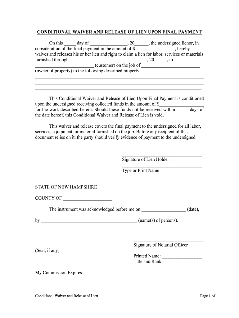 Upon the Undersigned Receiving Collected Funds in the Amount of $  Form