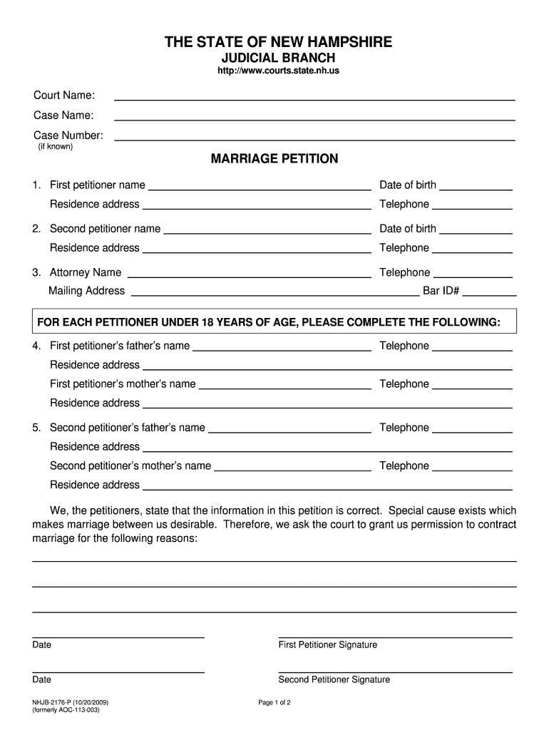 Bill of Sale Form New Hampshire Certificate of Divorce Form