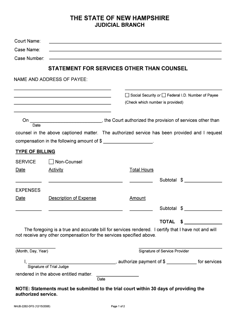 Number of Payee  Form