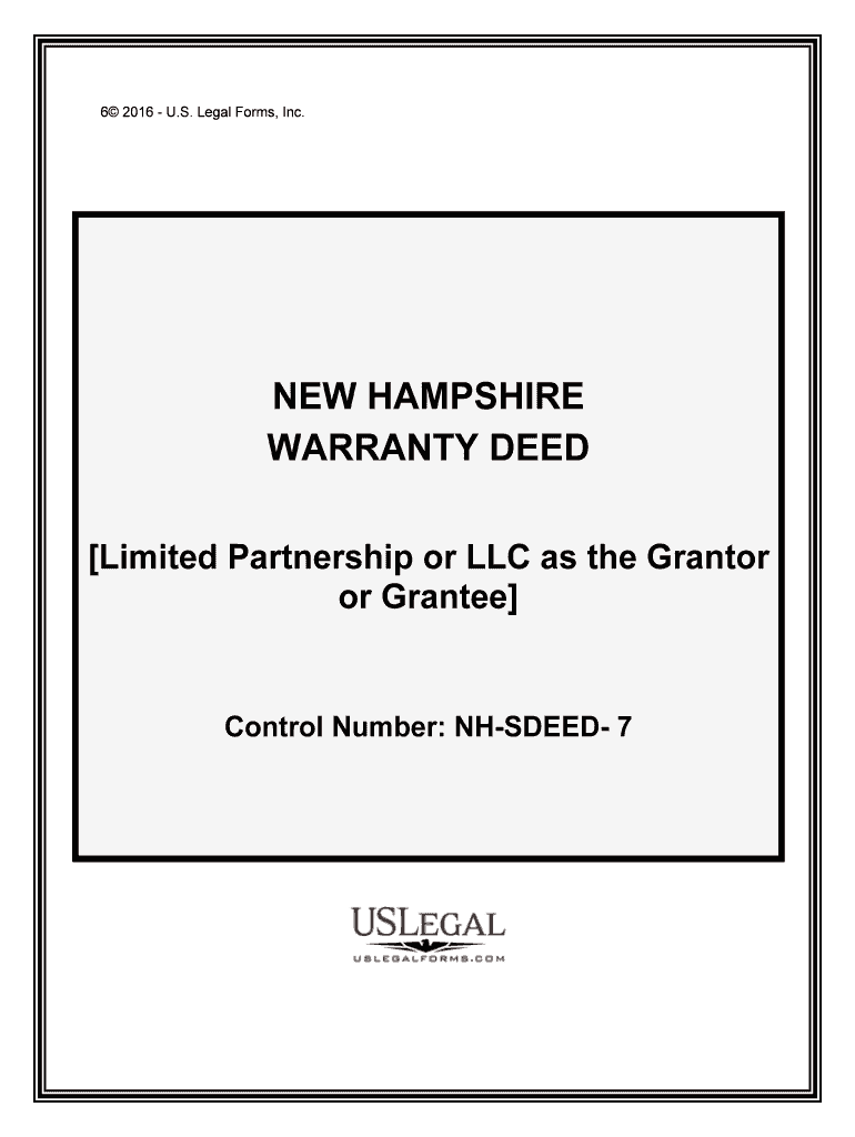 Limited Partnership or LLC as the Grantor  Form