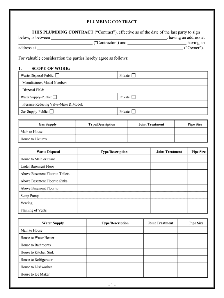 City of Laguna Niguel Plumbing Contract Services Request for  Form