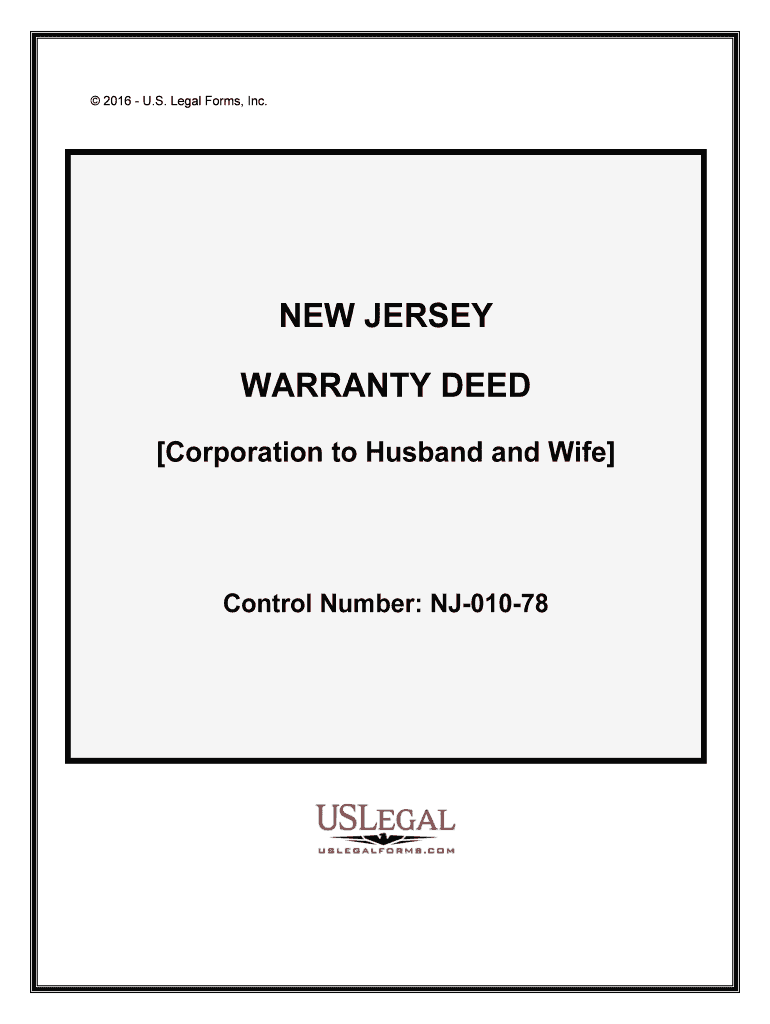 Control Number NJ 010 78  Form