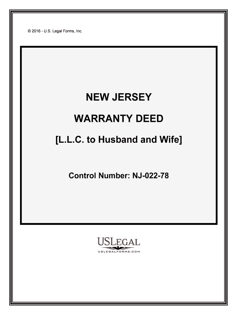 Control Number NJ 022 78  Form