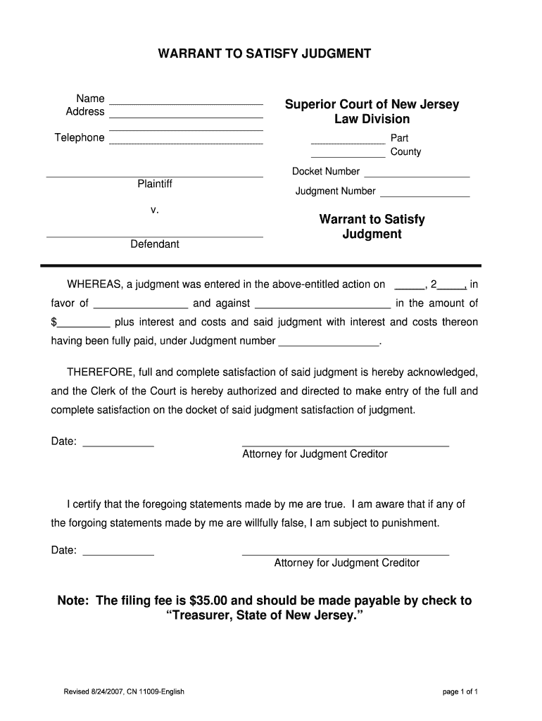 Division of Employer AccountsJudgments NJ Gov  Form