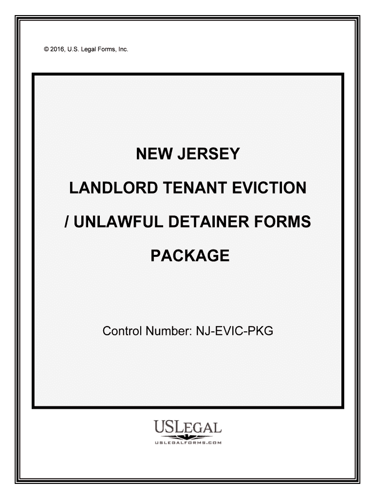 Control Number NJ EVIC PKG  Form