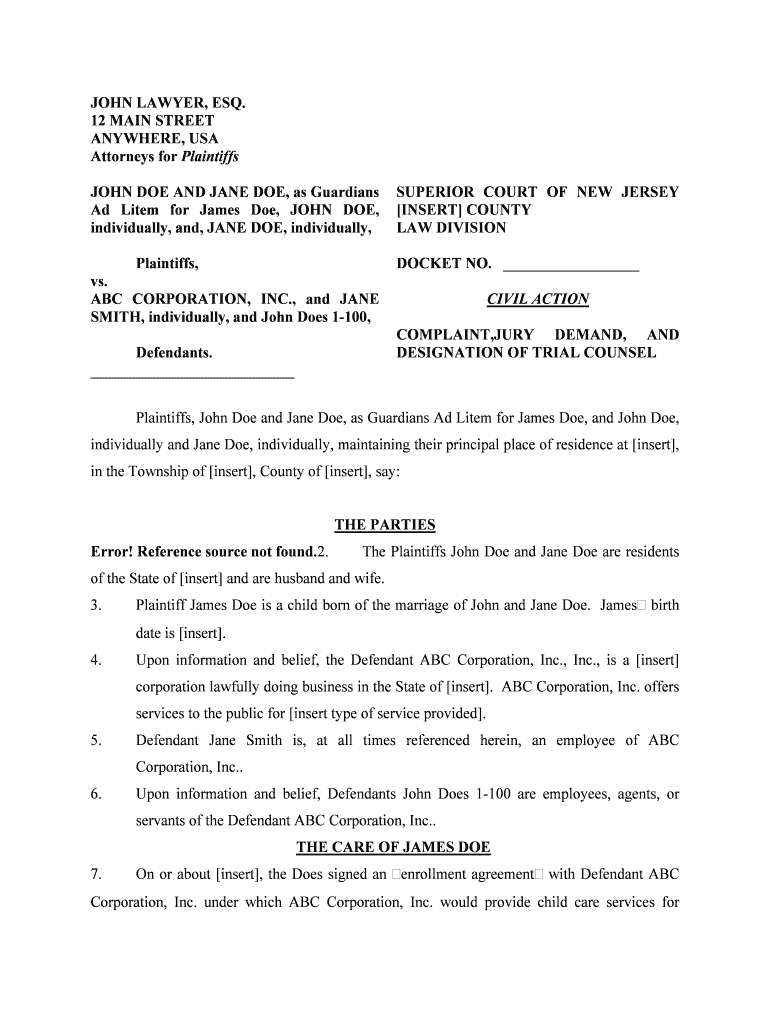 Pro Per, Attorney Plainsite Org  Form