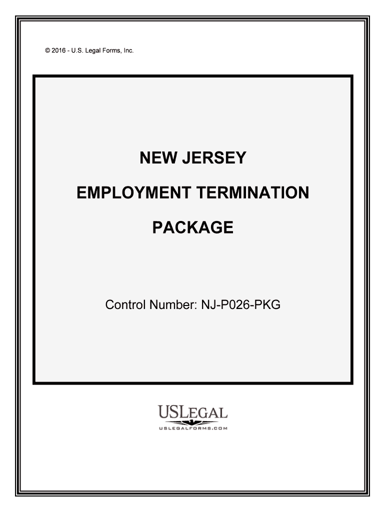 Control Number NJ P026 PKG  Form