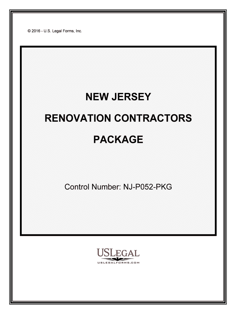 Forms Construction Goods and ServicesNJ Business Action