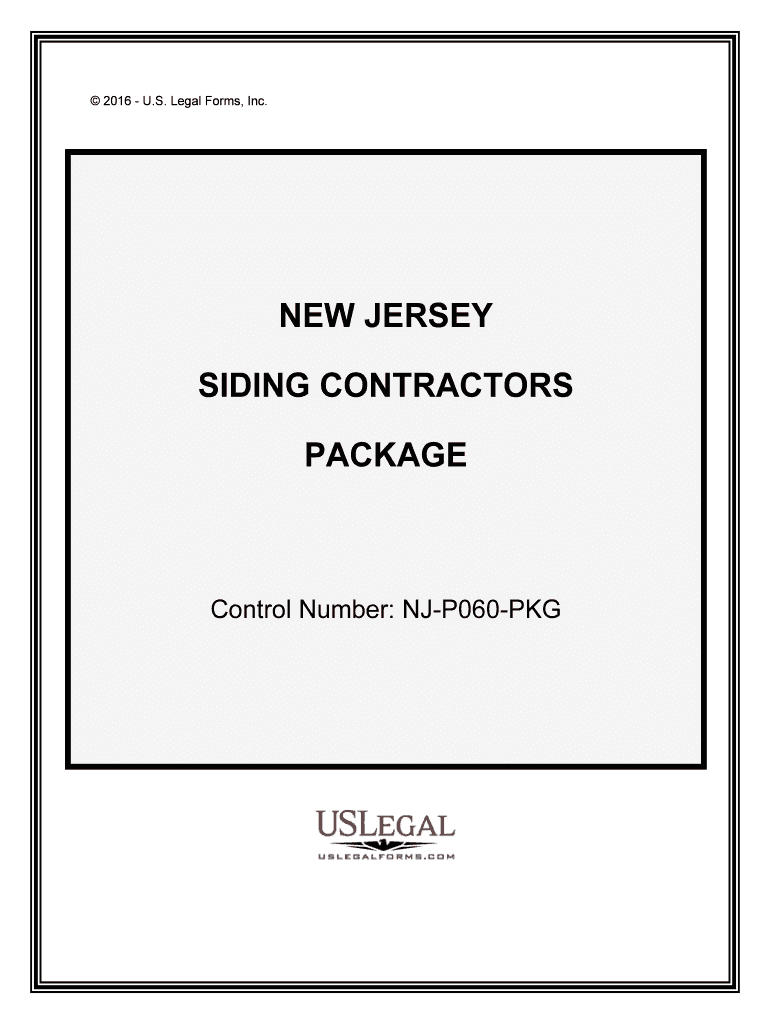 Control Number NJ P060 PKG  Form