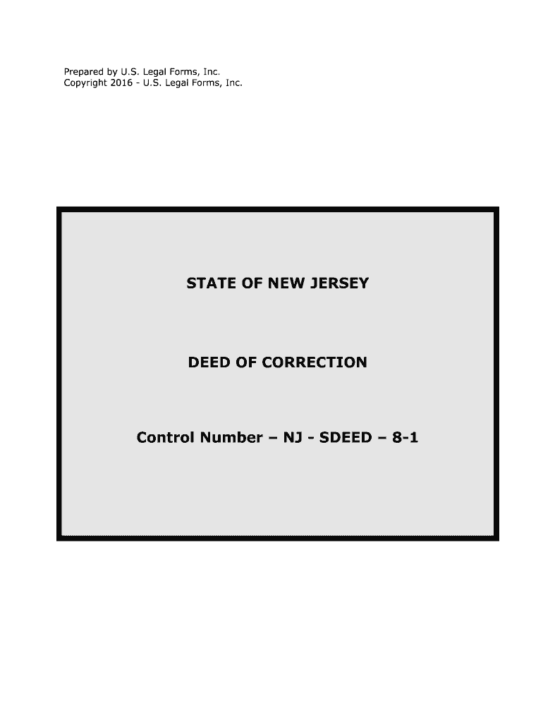 Control Number NJ SDEED 8 1  Form