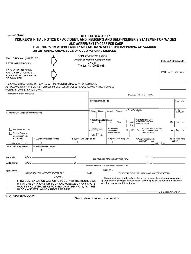 Carrier AttorneyInsurerTPASelf Insured Employer Forms