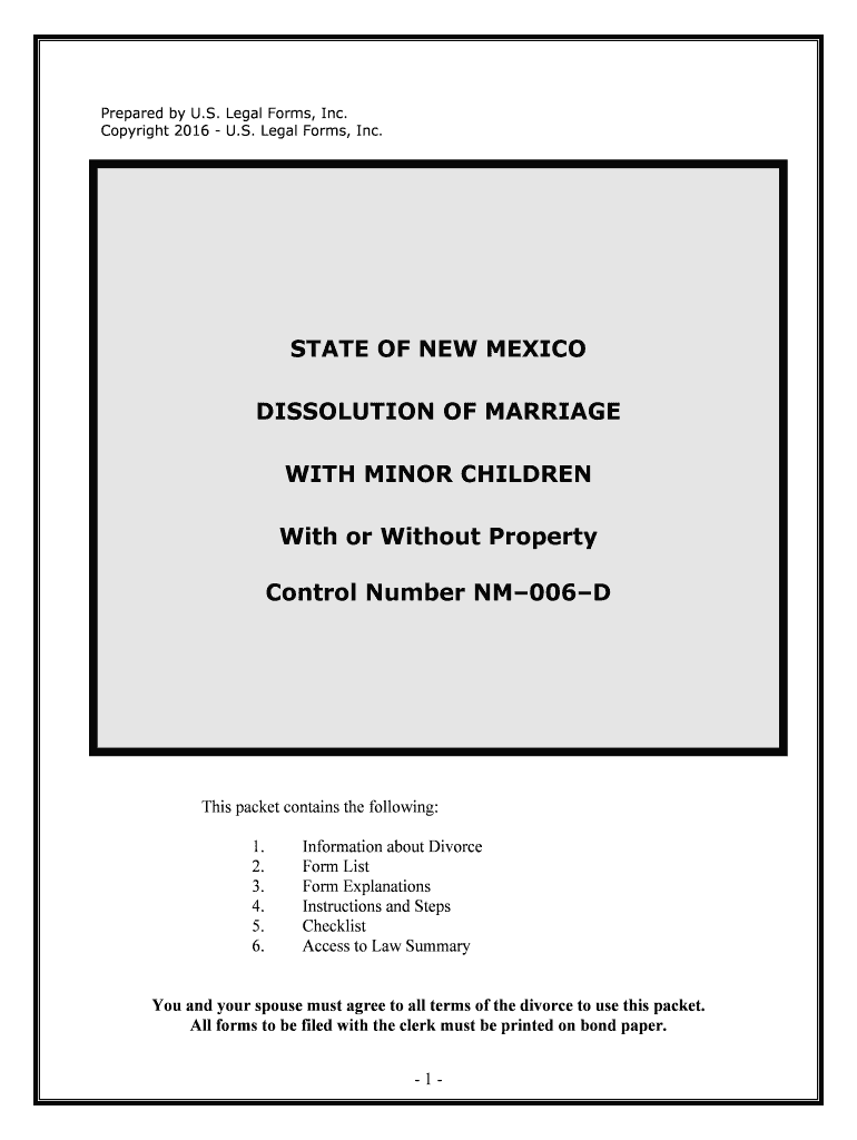 Control Number NM006D  Form