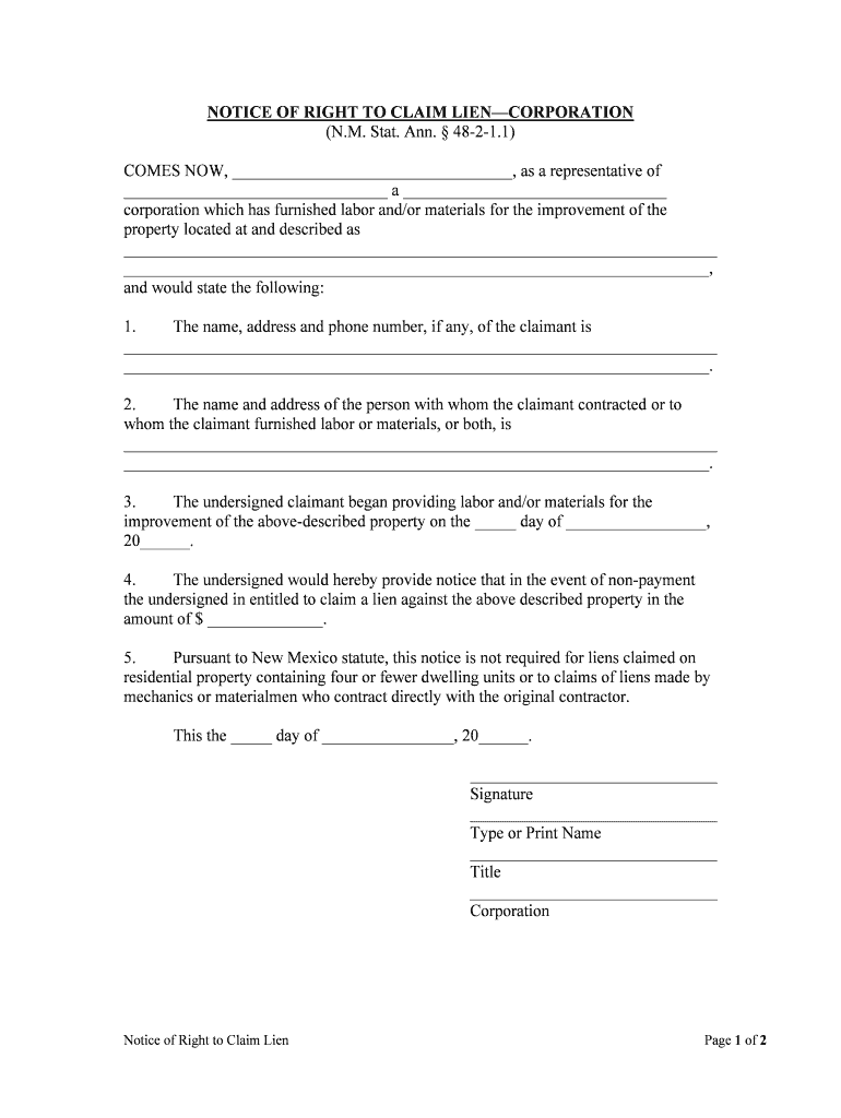 NM Stat48 2 2 1 Section 48 2 2 1 Procedure Justia Law  Form