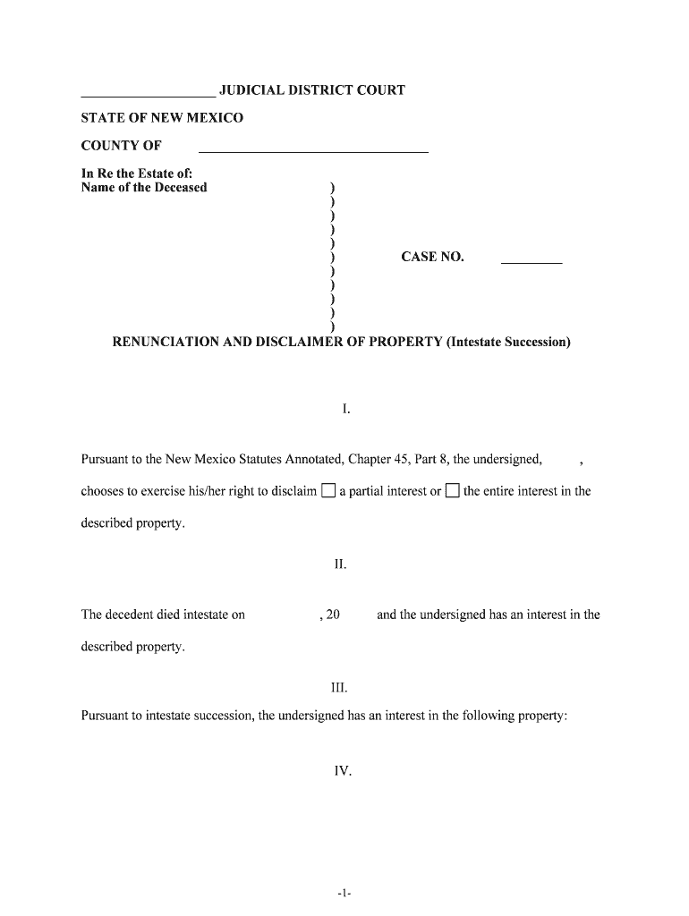 New Mexico Probate Judges Manual Judicial Education Center  Form