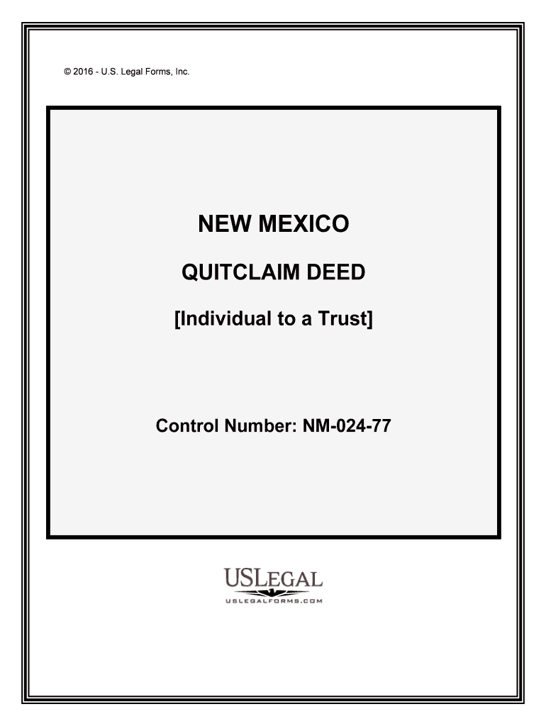 New Mexico Quit Claim Deed Form WordPDF