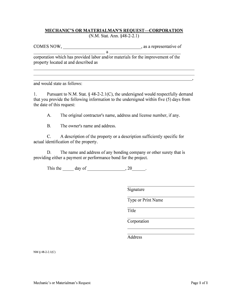 ARTICLE 13 Table of Contents RLD State NM Us  Form