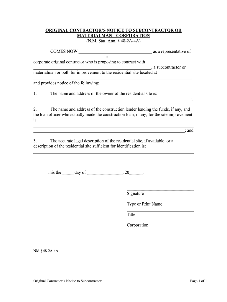 MATERIALMAN CORPORATION  Form