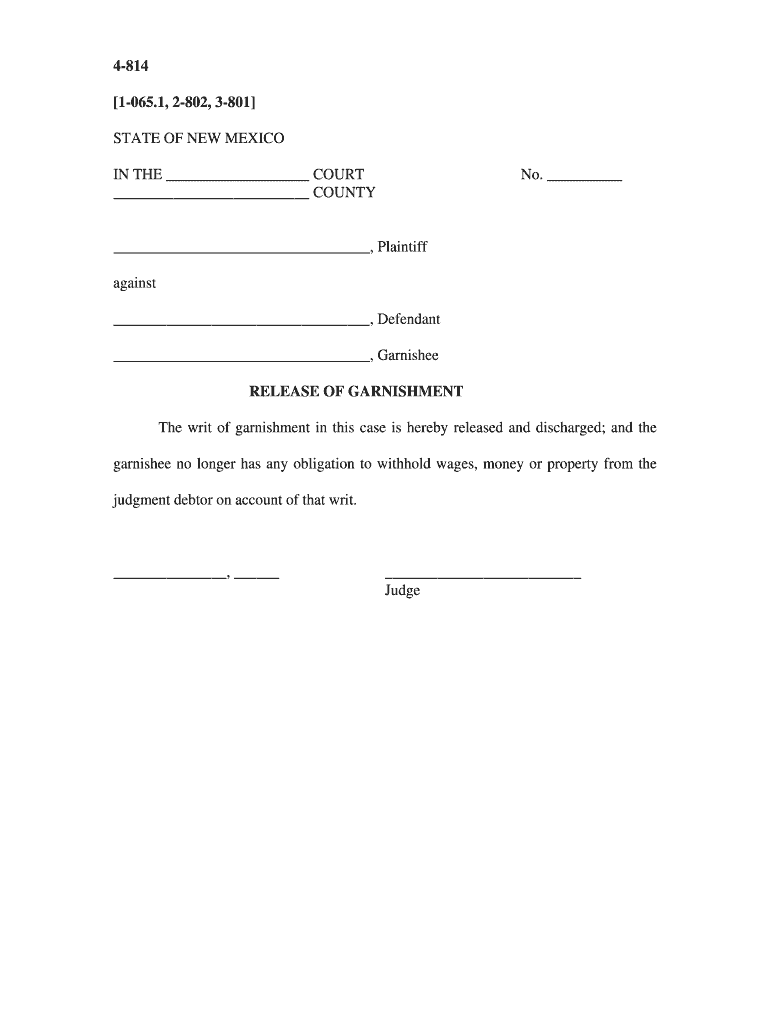 Statutes Section 35 12 4 Garnishment; Answer by Garnishee  Form