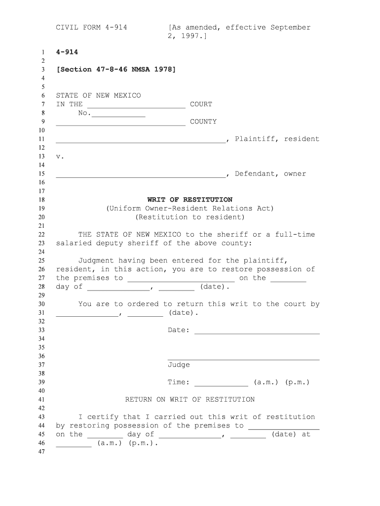 CIVIL FORM 4 914